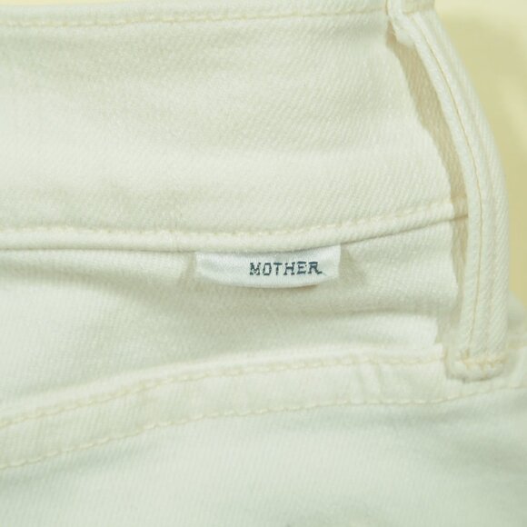 Mother The Rascal Ankle Snippet Womens 28 Ivory Whipping The Cream - Picture 4 of 9